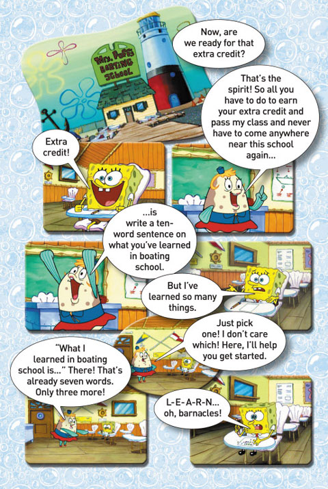  SpongeBob English Comic Book(31) What's extra credit? 