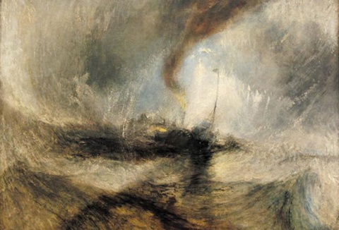 	윌리엄 터너의 ‘눈보라-항구 어귀에서 멀어진 증기선’(1842년)